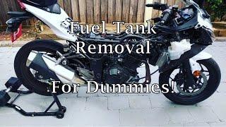 Ninja 300, Fuel Tank Removal, Step By Step!