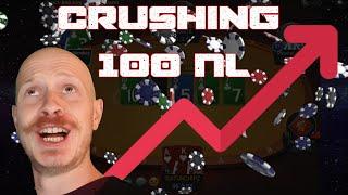 CRUSHING 100NL reg NITS | CRUSHING my first shot at 100NL POKER ($$$)