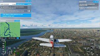 Microsoft flight simulator #3 Смотрим Казахстан : Павлодар ( UASP ) - Экибастуз ( UASB )