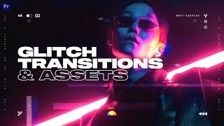 Glitch Transitions Pack ( Premiere Pro Template )