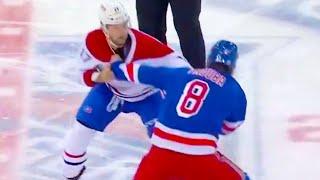 Jacob Trouba Josh Anderson Fight | New York Rangers vs Montreal Canadiens 2024 NHL Highlights