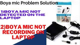 Solved boya m1 mic is not working in my laptop/pc |microphone