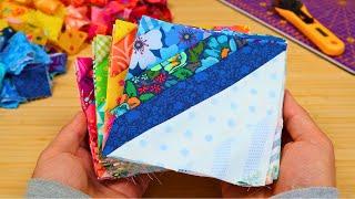 I Made the Scrappiest Quilt Ever! (Almost Ran Out of Scraps!)