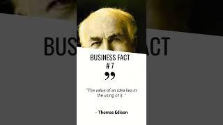 Business Facts and Tips 2023 #5 #shorts #thomasedison #thomasedisonquotes