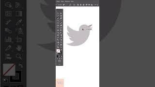 Adobe Illustrator Tutorial | Twitter Logo @thevector_graphics #twitterlogo #Illustrator