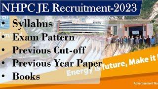 NHPC JE Recruitment-2023 I Syllabus I Exam Pattern I Previous Cut-off Books #govtjobs #nhpc_je