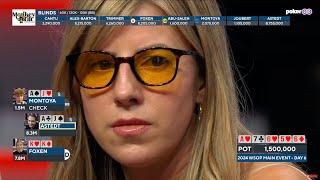 How to Play Pocket KINGS on Day 6 of the WSOP Main Event?! Kristen Foxen CRAZY Hand