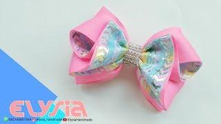 Laço Marsha 2 Tone  #Ribbon Bow  DIY by Elysia Handmade