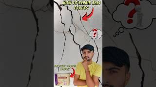 How to Use Crack Seal Paste & Repair Wall Damage Cracks #shorts #cracks