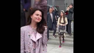 This second time in Paris They're both here as brand ambassadors of Valentino and Chanel