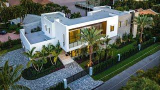 Asking $6.95 Million, This new construction waterfront home is a slice of paradise in Delray Beach