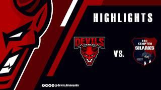 Highlights Spiel 2 der PlayOffs Devils Ulm/Neu-Ulm vs. Kempten Sharks