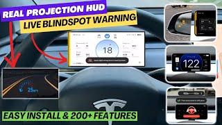 Upgrade Your Tesla Model 3/Y with REAL HUD & Blind Spot - The Ultimate Instrument Cluster (Teslogic)