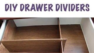 CHEAP ORGANIZING: DIY Drawer Dividers