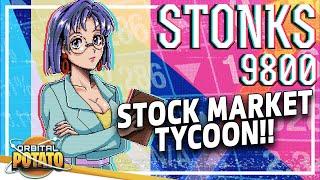 NEW Stock Market Tycoon!! - STONKS-9800 - Economy Sim Management Game