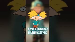 ARNOLD SHORTMAN FROM HEY ARNOLD! IN ANIME STYLE  #nickelodeon #anime #heyarnold #ai