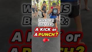 Which is better— a kick or a punch? #muaythai