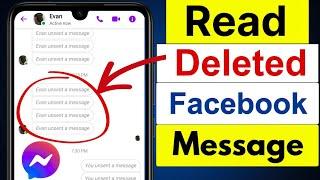 How to Read Deleted Facebook Message in 2024