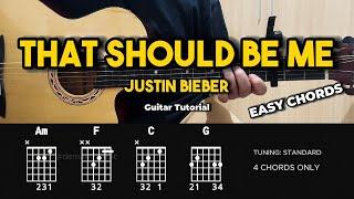 That Should Be Me - Justin Bieber | Easy Guitar Tutorial For Beginners (CHORDS & LYRICS)