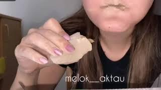 Туркестан белый мел глина асмр asmr mel glina mukbang chalk clay crunch #мел #глина