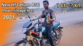 Hero HF Deluxe BS6 Mileage Test &  New Updates Real Mileage ॥ Indian moto vlog