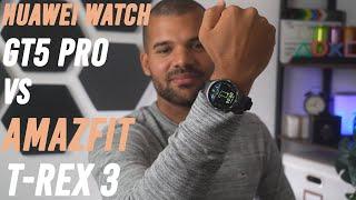 Huawei Watch GT5 Pro vs Amazfit T-Rex 3 (review) l Features, Battery Lief & More!