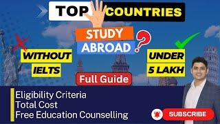 Top 5 countries without IELTS | Study in Europe | Europe Study Visa Without IELTS |