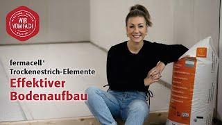 Köbig Informiert: Effektiver Bodenaufbau | fermacell® Trockenestrich-Elemente