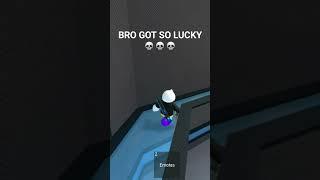 Bro got so lucky  #mm2 #roblox #shorts #lucky