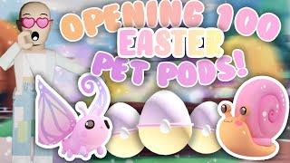 Opening 100 EASTER PET PODS in Overlook Bay | Roblox