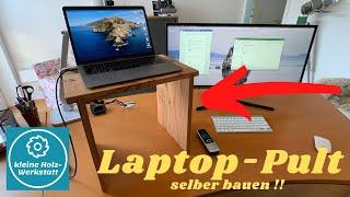 kleine holzwerkstatt ⎜Laptop- Pult für den Schreibtisch selber bauen ⎢ einfach und schnell