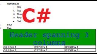 C# Tutorial 45: iTextSharp :  Add table into existing PDF using iTextSharp