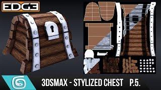 3Ds Max Tutorial for Beginners - How to create a Stylized Chest - Texturing & Lighting [Part 5]