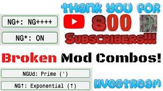 BROKEN ANTIMATTER DIMENSION MOD COMBOS!! | 800 SUBSCRIBERS SPECIAL