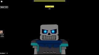 Playing playing as Pacifist Sans and Underswap Sans in Undertale: Judgement Simulator on Roblox