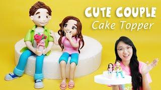 How to make a Couple Cake Topper | Couple cake topper | Couple Cake | Fondant Man | Fondant woman