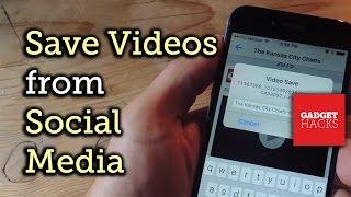 Save Facebook, Instagram, Snapchat, Twitter, & Vine Videos to Your iPhone [How-To]