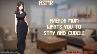 [ASMR] [ROLEPLAY] friends mom wants you to stay and cuddle (binaural/F4A)