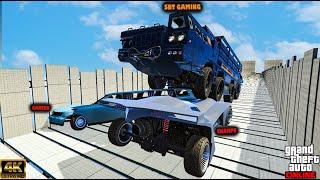 JUMBO TRUCK VS BATMOBIL FACE TO FACE PARKOUR RACE IN GTA 5!