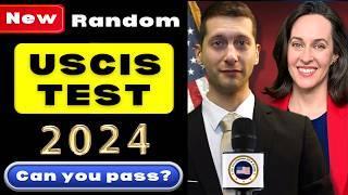 Random New 100 Civics Test 2024-2025, US Citizenship Official USCIS Questions, Ciudadania Americana