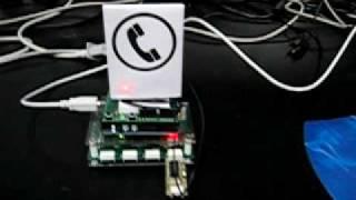 RFID activated phone dialer w/ ioBridge