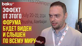 Алексей Наумов рассказал Baku TV RU о важности II глобального форума в Шуше