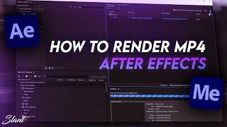 How to Render Mp4 After Effects With Media Encoder