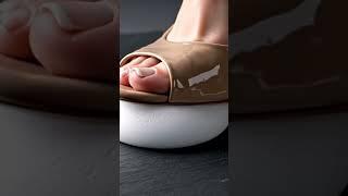 Silky Foam Crushed in Nude Heels | ASMR Squish Elegance 