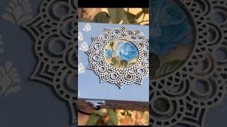 Decoupage on box magic: Elevating a simple box into a masterpiece. #decopage #diycrafts #diyideas