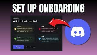 How To Setup Onboarding Discord