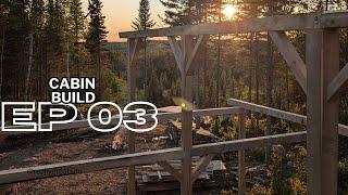 OFF GRID CABIN BUILD | EP 03 | Decking | Timbers | Log Run | Storm