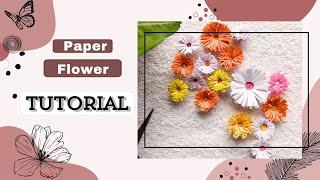 Easy DIY Paper Flower Tutorial ।  Quilling Paper Flower  । #foryou #quillingflower #paperflower