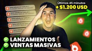 LANZAMIENTOS EN HOTMART: $1,200 USD en 45 Minutos [Paso a paso]