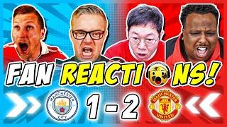 MAN UTD FANS GO WILD  REACTION TO MAN CITY 1-2 MAN UTD | PREMIER LEAGUE FAN REACTIONS